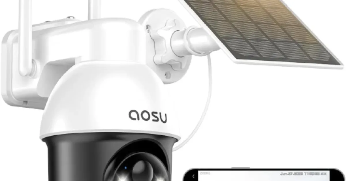 Test AOSU 2K Caméra Solaire Extérieure : la caméra qui fait (presque) tout toute seule