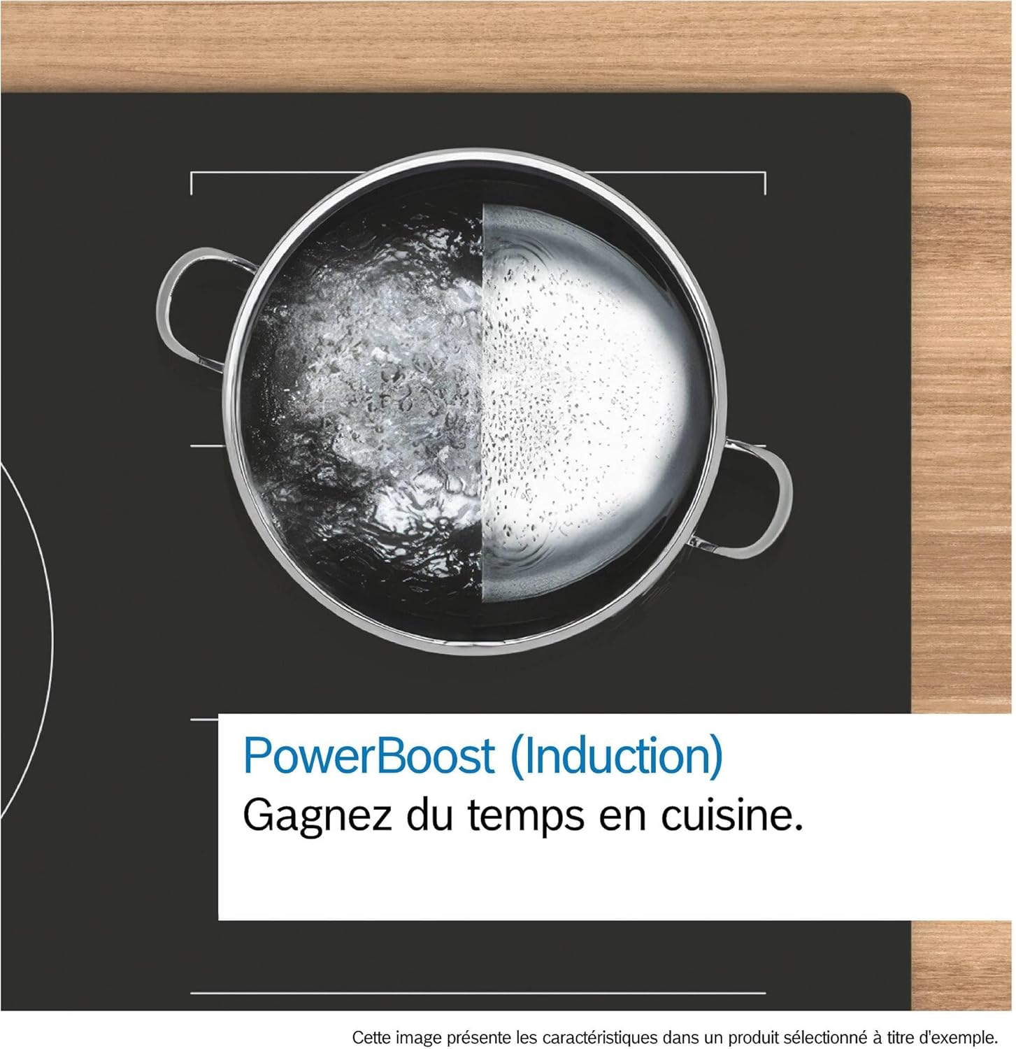 PVW831HC1E, Série 6, Plaque induction, 5 feux, 80 cm, Noir, Sans cadre 80cm Série 6 5 foyers