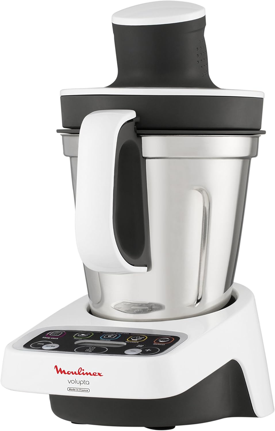 HF4041 Volupta Robot de cuisine multifonction avec cuisson, 5 programmes automatiques pour pâtes, plats à vapeur, velours et dessert, 1000 W, capacité 3 L, 100 délicieuses recettes incluses