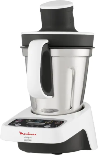 HF4041 Volupta Robot de cuisine multifonction avec cuisson, 5 programmes automatiques pour pâtes, plats à vapeur, velours et dessert, 1000 W, capacité 3 L, 100 délicieuses recettes incluses