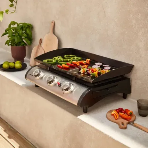Test Alice's Garden Porthos 3 brûleurs : la plancha gaz simple qui fait le job pour les soirées d'été