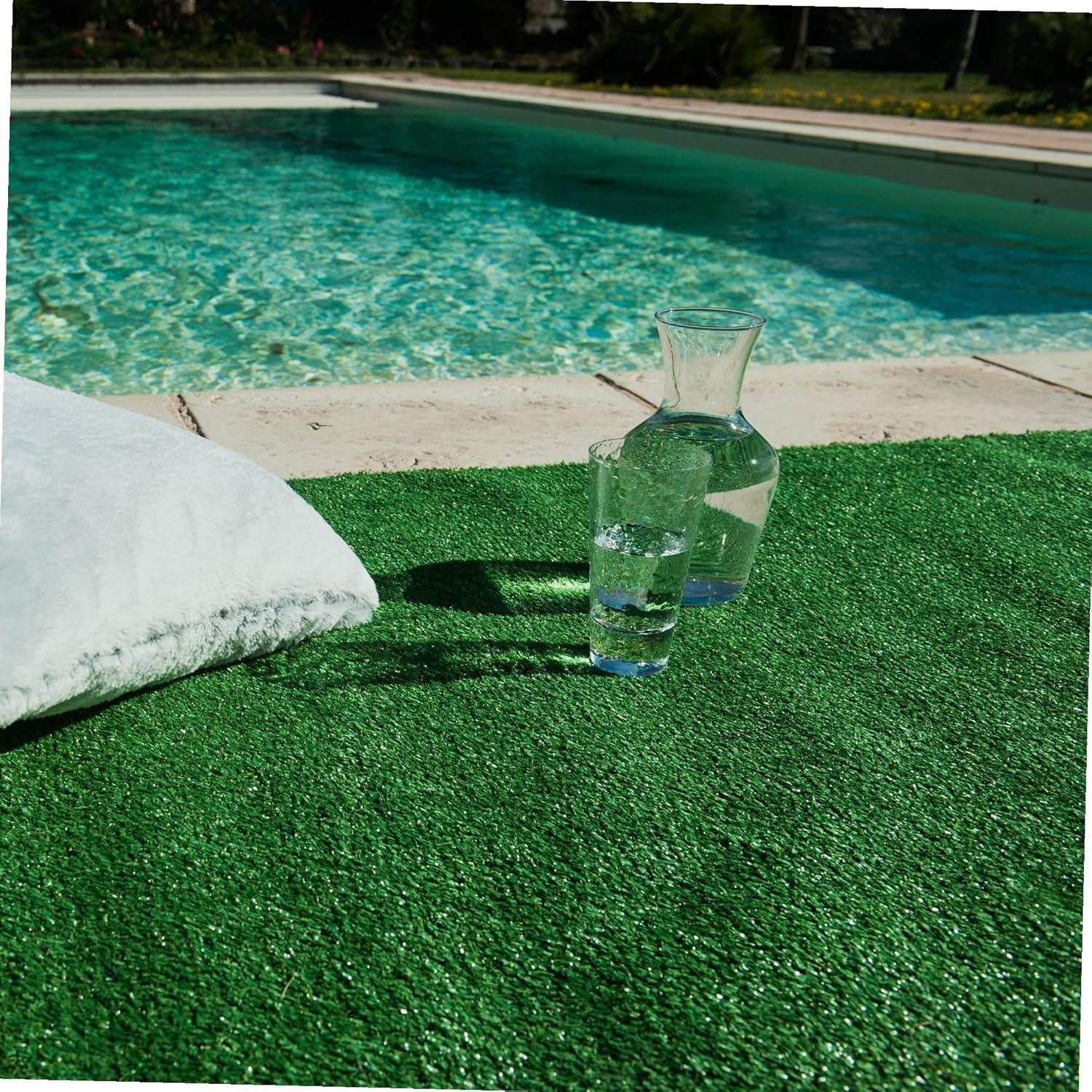 Gazon Artificiel 1 cm 1 x 10 m Soit 10m² Épaisseur 1 cm / 10 m2