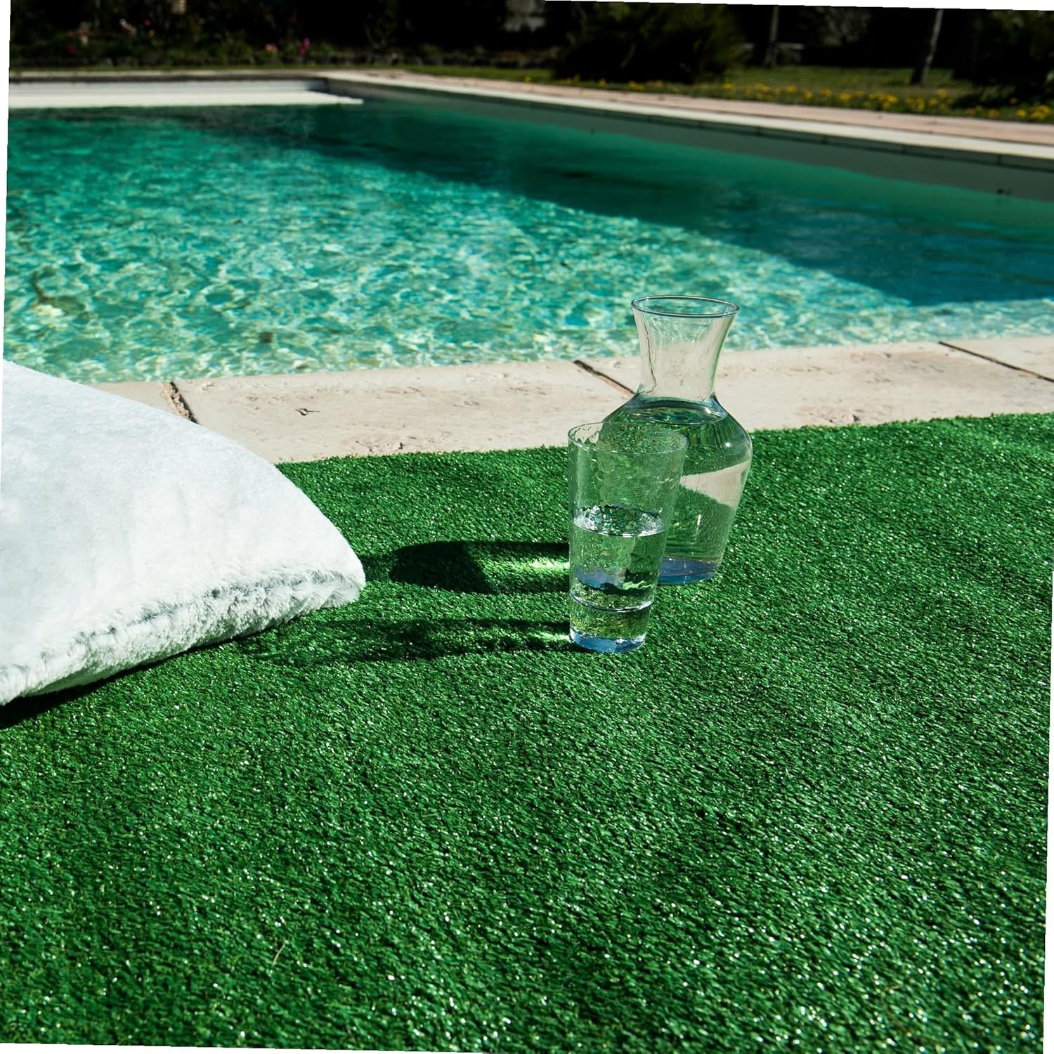 Gazon artificiel 1 cm WERKA PRO 1 x 4 m soit 4m², vert Épaisseur 1 cm / 4 m2
