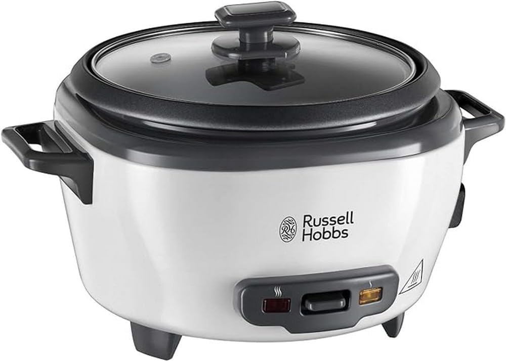 Cuiseur de Riz [Moyen] Mijoteuse (0,8L, 4 portions, Idéal aussi pour légumes/poisson etc., cuillère à riz & verre doseur incl., réchauffe, Bol antiadhésif amovible lavable) 27030-56