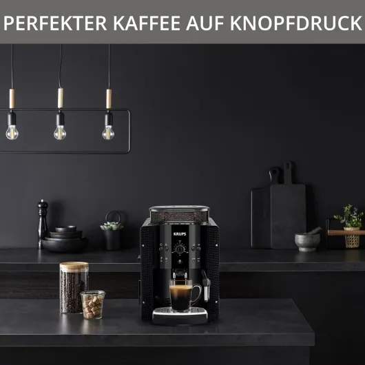 EA8108 machine à café entièrement automatique (nettoyage automatique, fonction 2 tasses, système de lait avec buse CappucinoPlus, 15 bar, machine à café, expresso) noir Unique