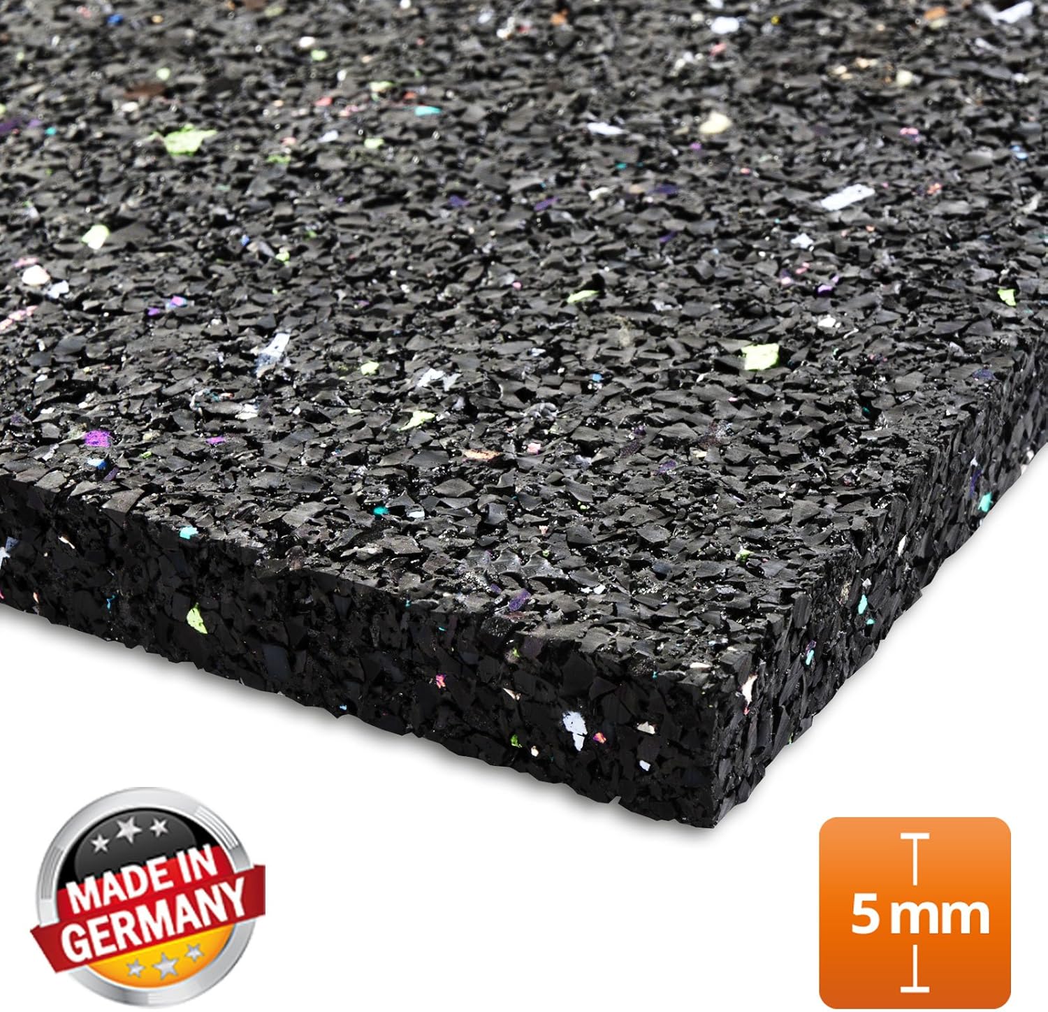 Tapis Anti-Vibration 60x60 cm - Réduire Les Vibrations et Absorber des Chocs - Idéal pour Machine à Laver, sèche-Linge et Machine à café - Tapis Anti-déplacement en Caoutchouc - Épaisseur 5mm 60L x 60l x 0.5Ép cm