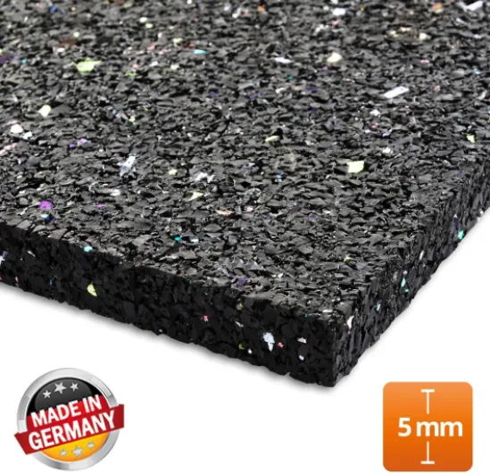 Tapis Anti-Vibration 60x60 cm - Réduire Les Vibrations et Absorber des Chocs - Idéal pour Machine à Laver, sèche-Linge et Machine à café - Tapis Anti-déplacement en Caoutchouc - Épaisseur 5mm 60L x 60l x 0.5Ép cm