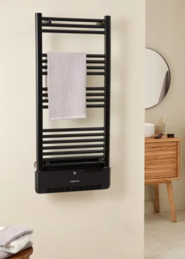 CREATE / Warm Towel Advance/Radiateur sèche-Serviettes électrique avec Chauffage et WiFi, Noir / 51,5x11x115,5 cm/Contrôle par Application, Affichage LDC, 2 puissances, Technologie PTC, 1000W