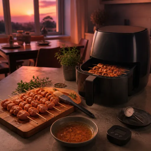 Comment optimiser le temps de cuisson des brochettes de poulet avec un airfryer