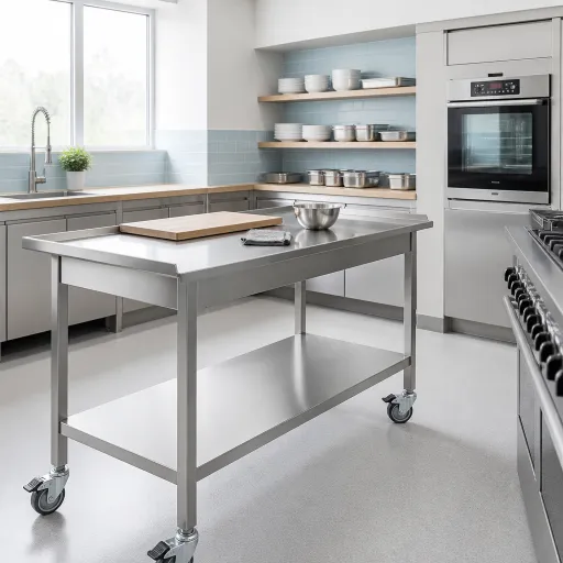 Comment choisir une table inox à roulettes pour une cuisine professionnelle performante