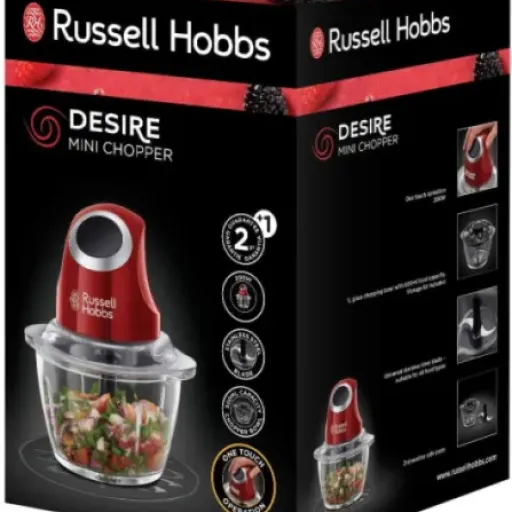 Test Russell Hobbs Mini hachoir Desire Rouge : le petit hachoir qui fait le job sans prise de tête