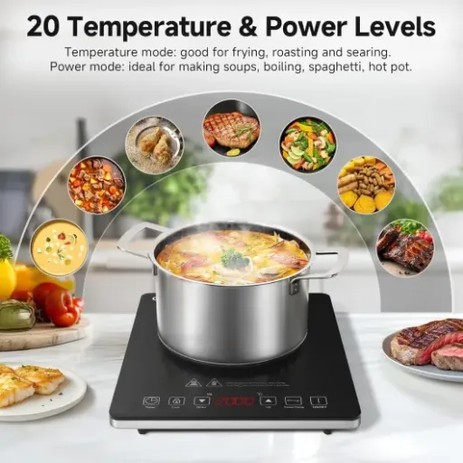 Test AMZCHEF Plaque Induction 2000W : une petite plaque d’appoint qui fait le job sans prise de tête