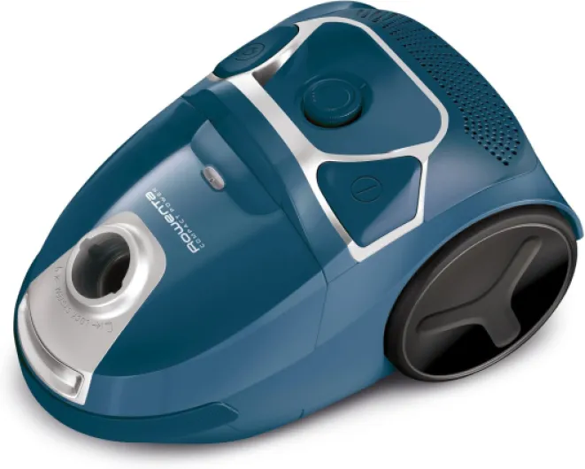 Aspirateur ultra silencieux 750 W = 2000 W avec sac, filtre hygiénique, embout pour parquet - Bleu avec sac Swirl Bodenstaubsauger bleu