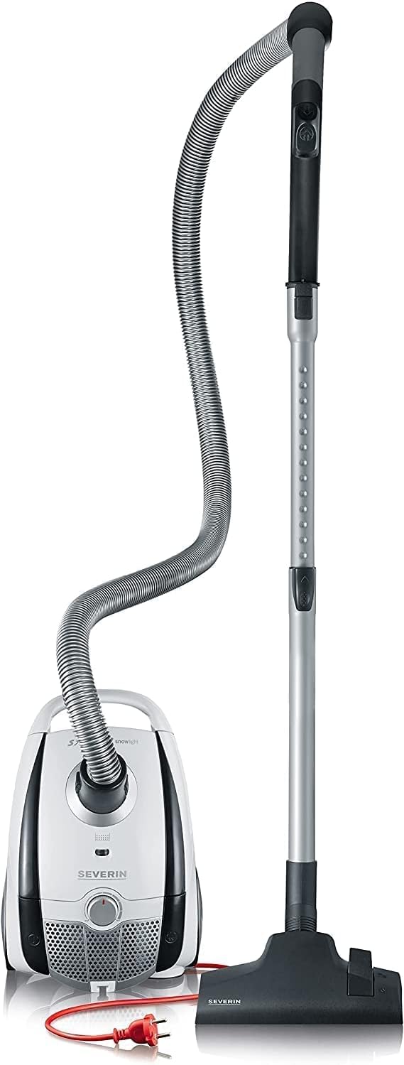 BC 7035, Aspirateur Traîneau avec Sac (Classe Énergétique A, Buse Parquet et Set 2 Accessoires Inclus, S´POWER snowlight) Blanc/Gris 750 W, 2 L, blanc