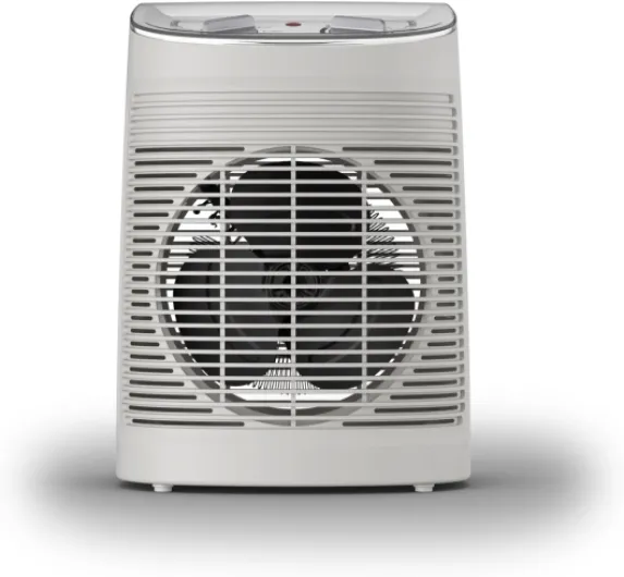 Chauffage soufflant, Usage salle de bain, 2 réglages, Silencieux, Compact, Mode éco, Transport et rangement faciles, Grande diffusion de la chaleur, Instant Comfort Aqua SO6510F2 Gris Clair