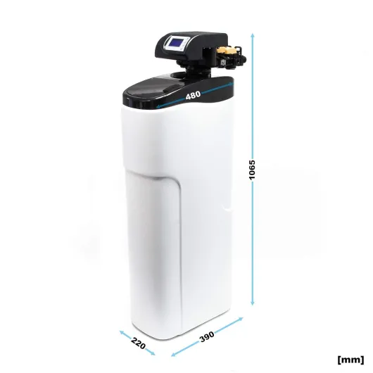 NW-SOFT-D Adoucisseur d'eau – 1000 l/h – avec réservoir de saumure de 30 kg – appareil de détartrage pour adoucissement d’eau potable du robinet 1000 L/h, 30 L