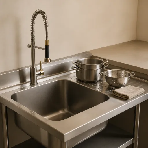 Choisir une plonge inox performante pour une cuisine professionnelle exigeante