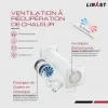 Test LIRAST 100mm VMC Double Flux : une petite VMC murale qui fait le job sans trop de fioritures