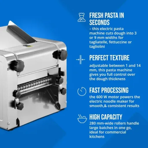 Test Royal Catering RCEPM-280 : le laminoir électrique qui envoie du lourd pour les gros volumes