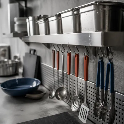 Étagère murale en inox : le guide complet pour une cuisine professionnelle organisée