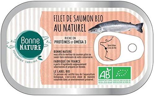 Bonne Nature - Filet De Saumon Bio Au Naturel 125G - Unité