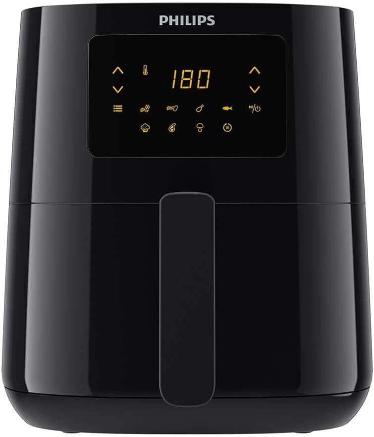 Domestic Appliances Airfryer Série 3000 L, 4.1L (0.8Kg), Airfryer 13 en 1, 90% de graisse en moins grâce à la technologie Rapid Air, Digitale, Application de recette (HD9252/90)