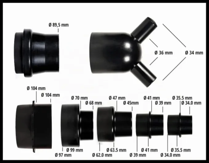 Centrale d’Aspiration Te-VE 550/1 A Te-VE 550/2 A - 550 W - moteur à induction silencieux - prise asservie avec démarrage - flexible d’aspiration inclus [Moderne/élégant]